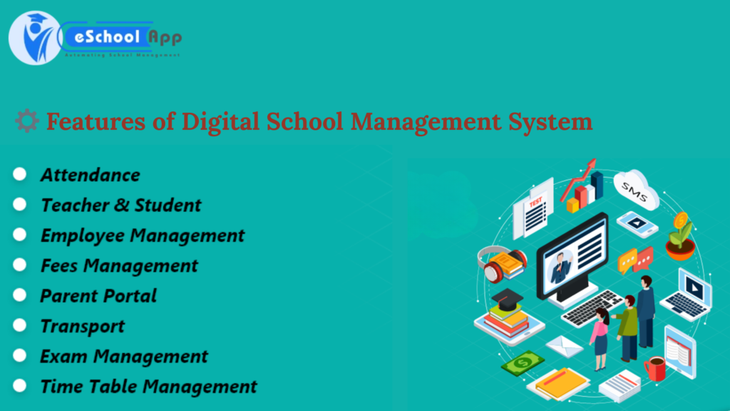 features of digital school management system