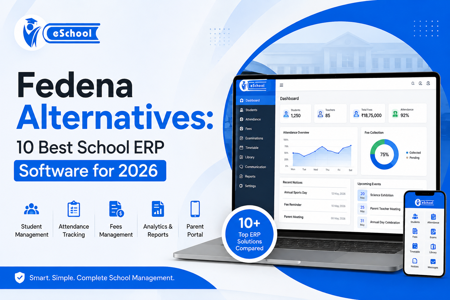 Fedena Alternatives: 10 Best School ERP Software for 2026