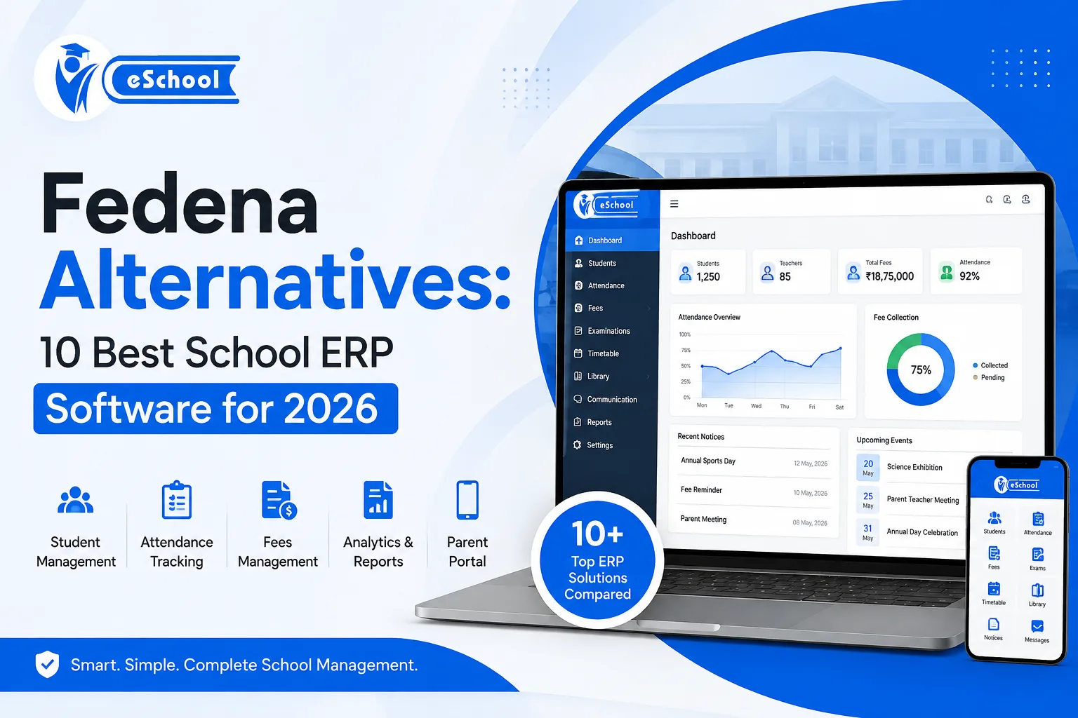 Fedena Alternatives: 10 Best School ERP Software for 2026 