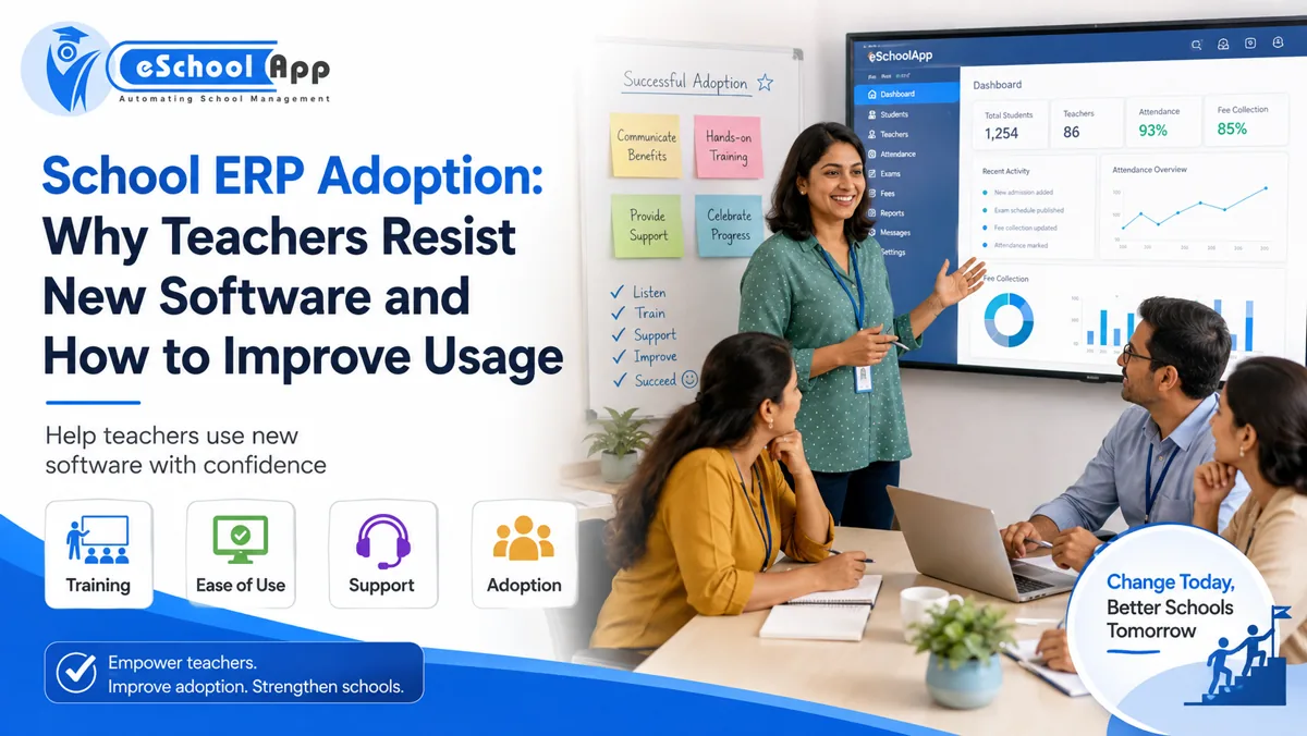 School ERP Adoption: Why Teachers Resist New Software and How to Improve Usage